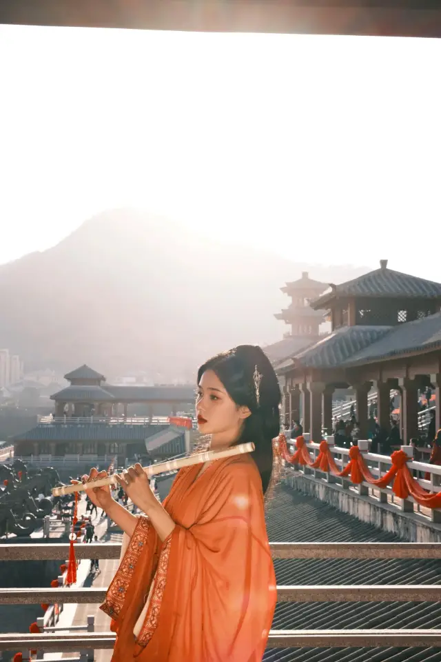 Took a lifetime photo at the Hengdian attractions!!