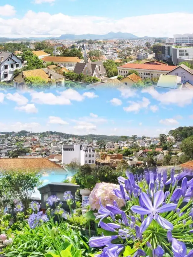A person travels to Dalat, Vietnam, a French-style mountain city
