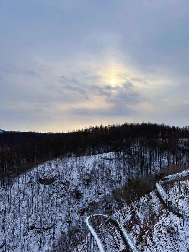 沈陽周邊玉龍溪大峽谷風景區|超級好玩的雪圈