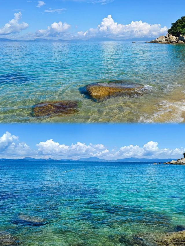 深圳的海真是藍色的