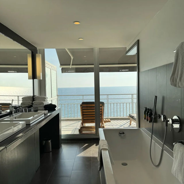 Views of Mediterranean Sea from Le meridien France hotel 