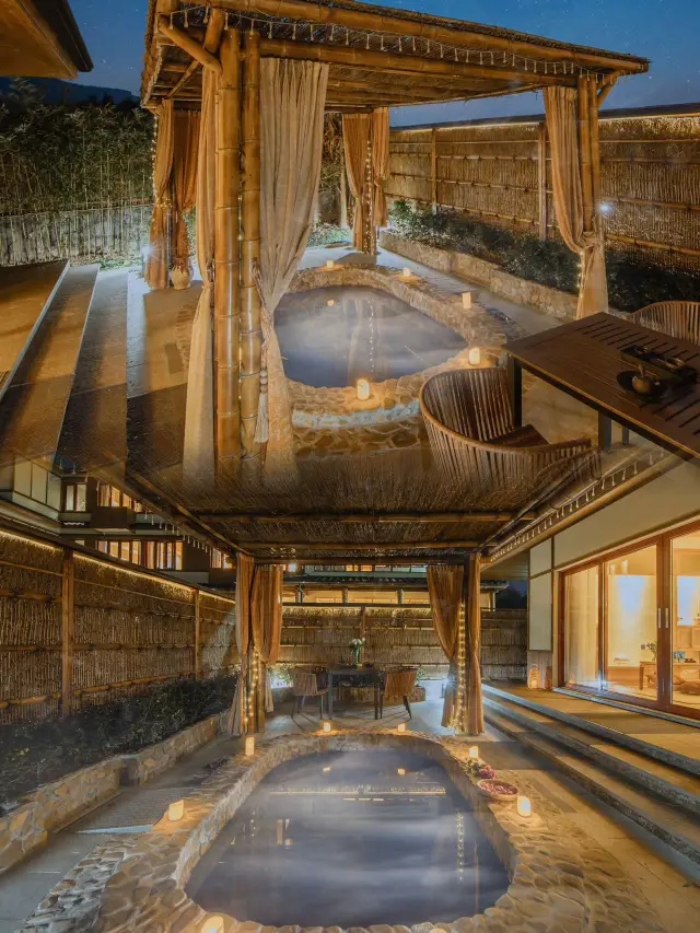 Into the Winter Mountains | Private Hot Spring Pool, Listen to the Wind and Brew Tea