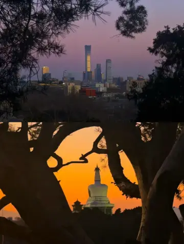 2元太值得了,景山公園日落不能只拍故宮