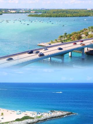 Experience a unique coastal landscape in Palm Beach, USA.