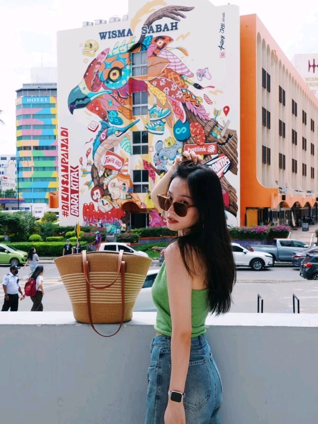Wisma Sabah Mural  in Kinabalu Malaysia is Magical✨🥰