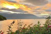 當洱海將夕陽泡成橘色酒