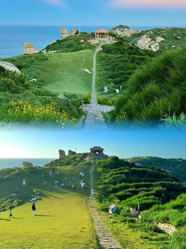 喺浙江嘅一個小海島，日出日落嘅超靚圖！