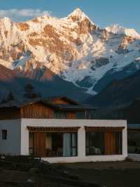 林芝親子錯峰遊！松贊山居帶娃看冰川雪山