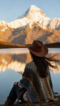 誰懂啊！畢棚溝把秋天和冬天揉在一起了！