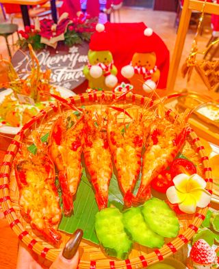 This Thai restaurant is a must-visit for Christmas; it's packed with great atmosphere.