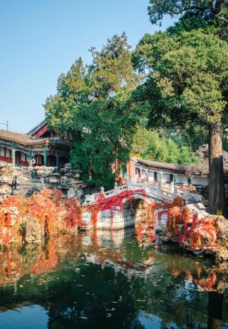 สวนที่งดงามที่สุดภายในอุทยานเป่ยไห่ เปรียบเสมือนเจียงหนานจำลองทางตอนเหนือ ซึ่งได้รับการยกย่องจากเหลียงซีเฉิง