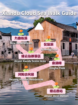 Xiandu sea of clouds walking guide