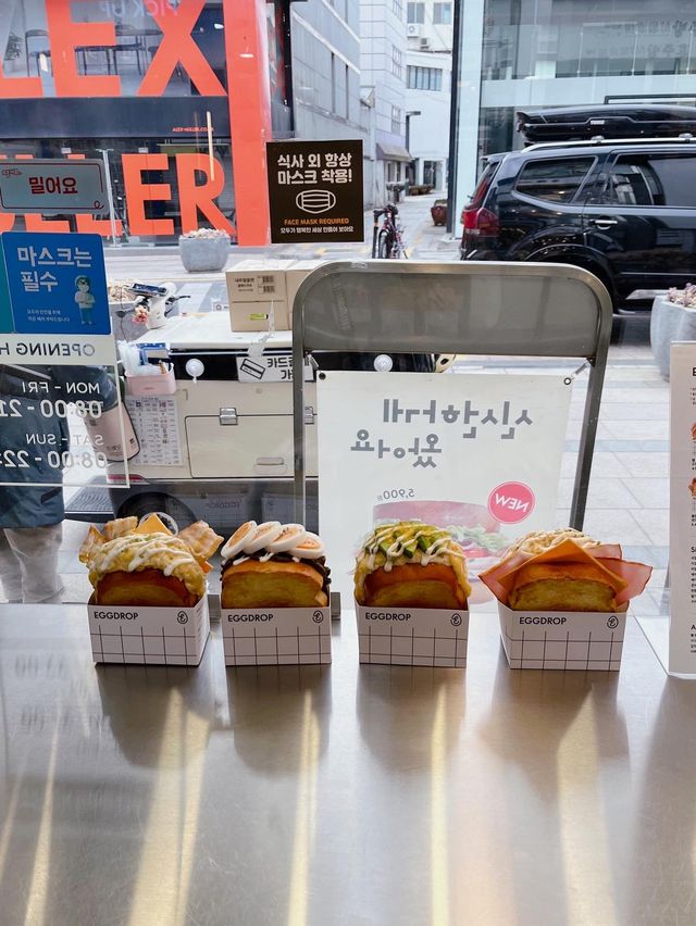 【釜山グルメ】ふわふわ甘めたまごのサンドイッチ🥪