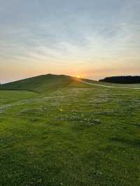 夕陽が美しいモエレ沼公園