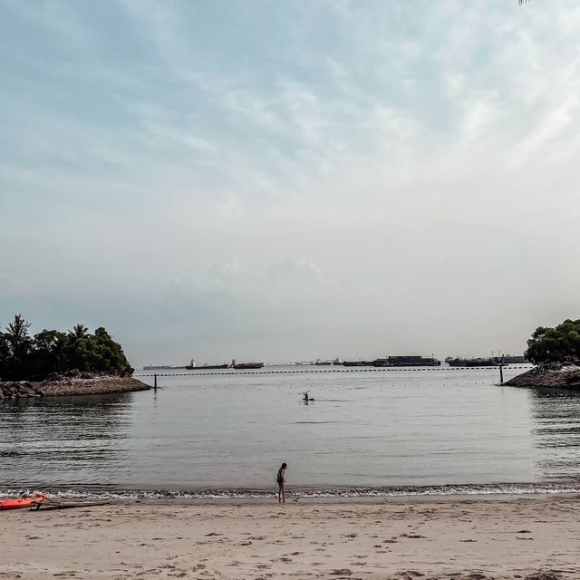 Sentosa beach,singapore