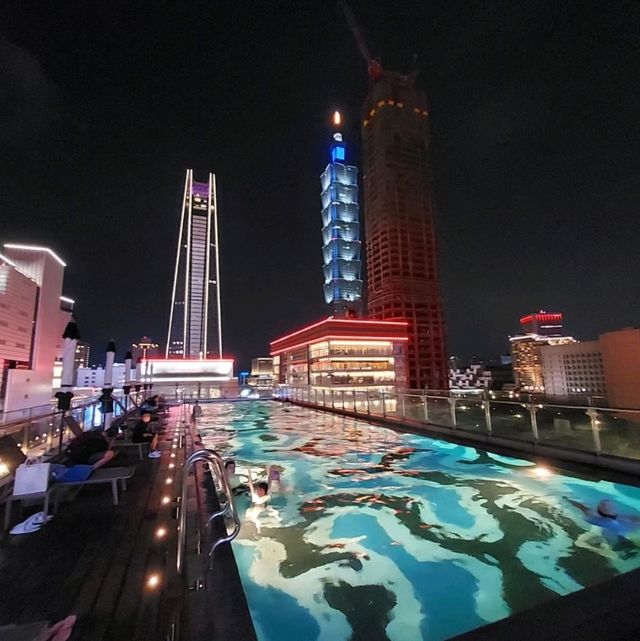 開箱寒舍艾麗🥰信義區最美飯店無邊際泳池，夜景太美，享受人生‼️💕