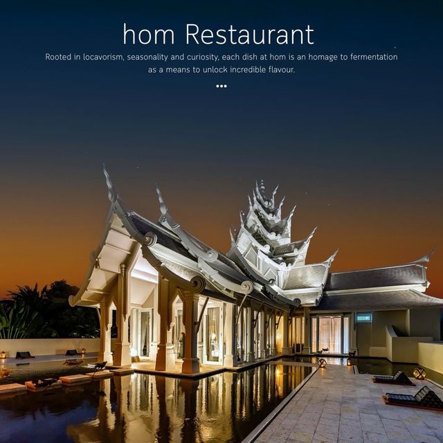 HOM ห้องอาหาร Fine Dining รสเลิศ 