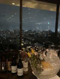 【福岡グルメ】福岡市内の夜景を眺めながらホテルダイニングでディナータイム