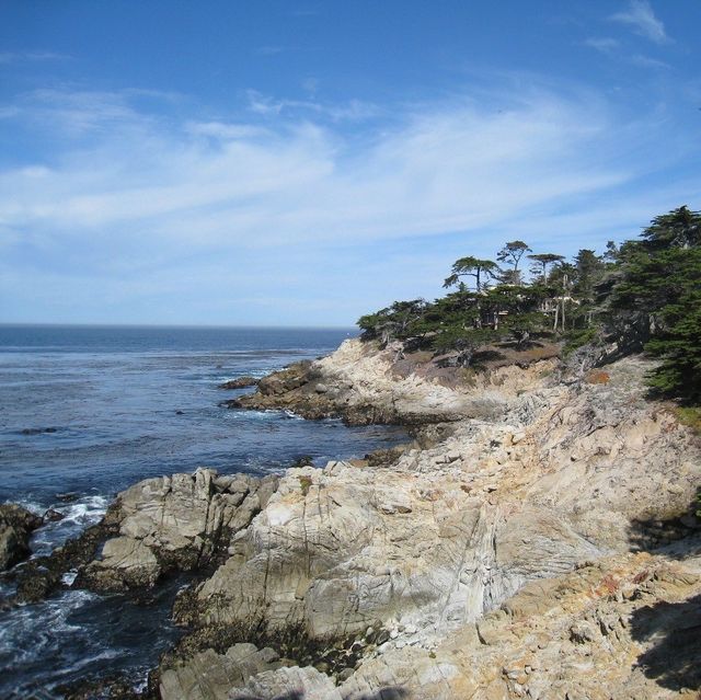 Beautiful coastline beach on road trip