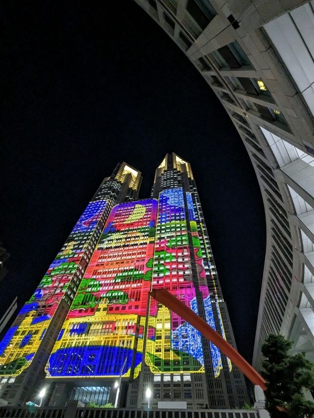 日本東京-免費高樓景觀台&光雕秀：東京都廳展望台