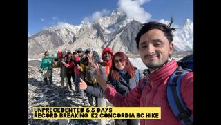 The unprecedented K2 base camp completed in 6.5 days  (out of 12 days ) in K2. Record breaking 