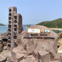 西貢破邊洲-六角形岩柱，規模宏大，世界級地質奇觀