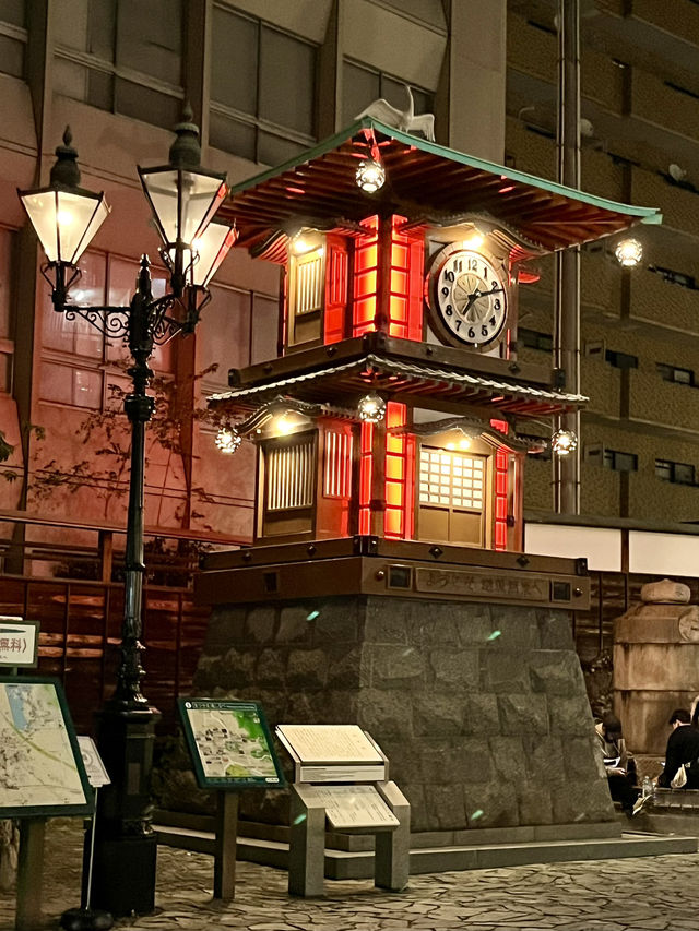 [愛媛]幻想的な夜の道後温泉街