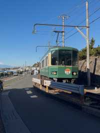 Enoden Train Ride & Train Watching at Kamakura Mae Station