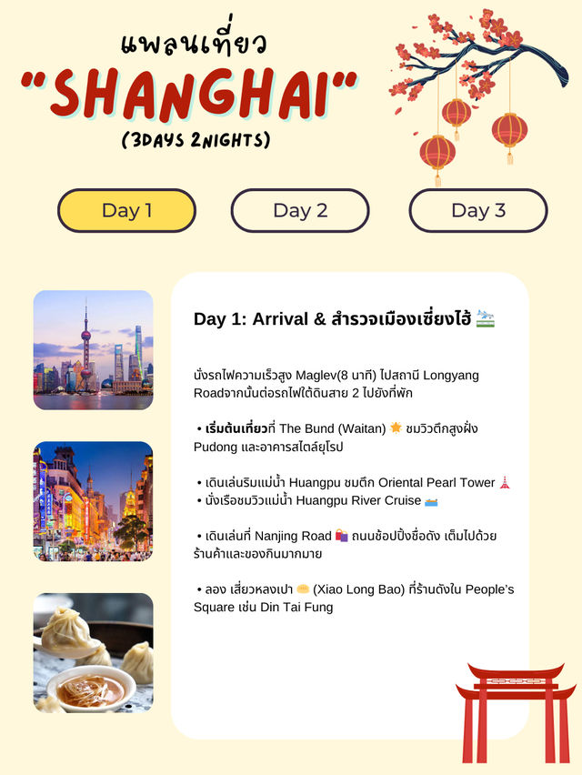 แจกแพลนเที่ยวเซี่ยงไฮ้ (Shanghai) 4 วัน 3 คืน 🇨🇳