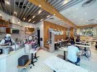 Hidden food and art market in a hipster district