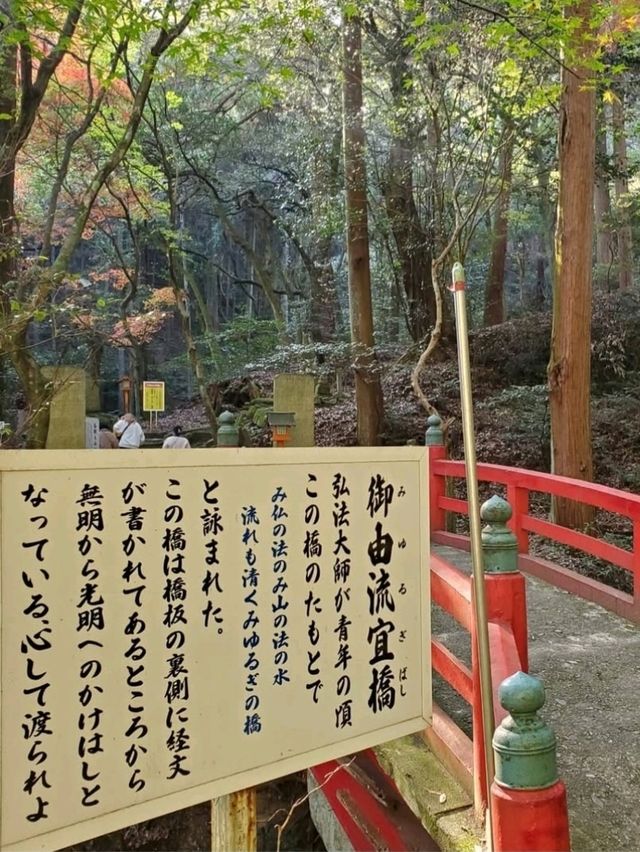 自然に溶け込む県下随一の紅葉の名所