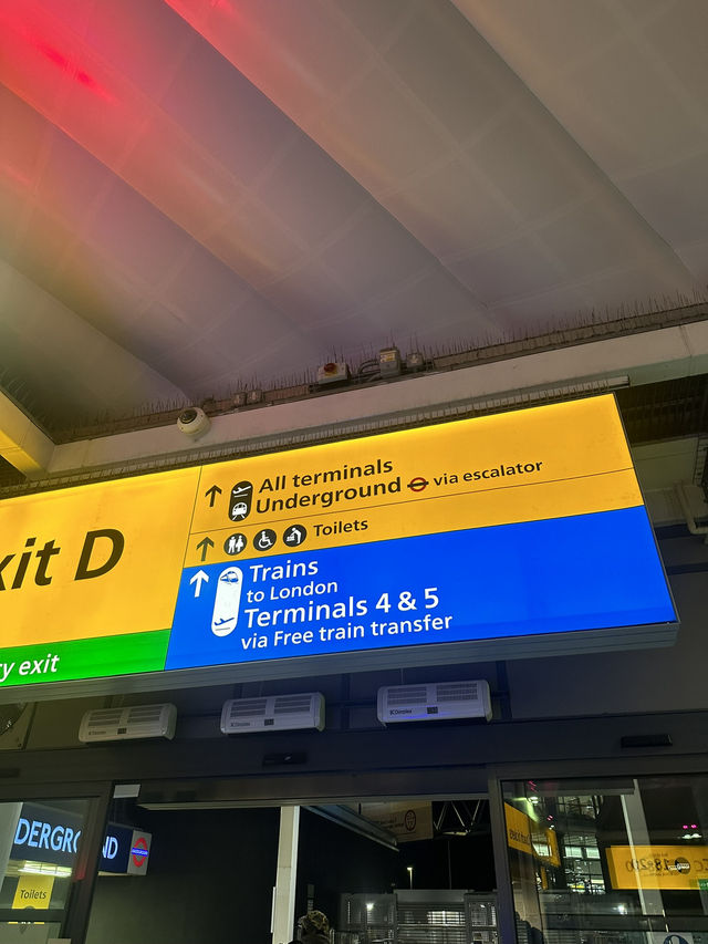 런던 히드로공항 터미널간 이동방법