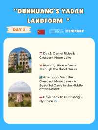 Dunhuang’s Yadan Landform itinerary 