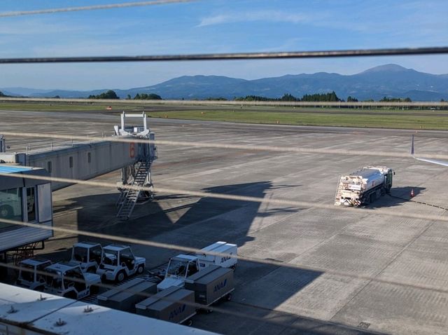 【鹿児島】展望デッキで飛行機を見送る✈️