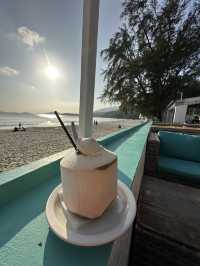 貝澳隱世cafe 🍹漫步沙灘嘆日落美景🌄