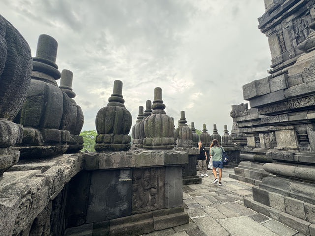 Twilight Tales at Prambanan: A Cloudy Evening Among Ancient Stones