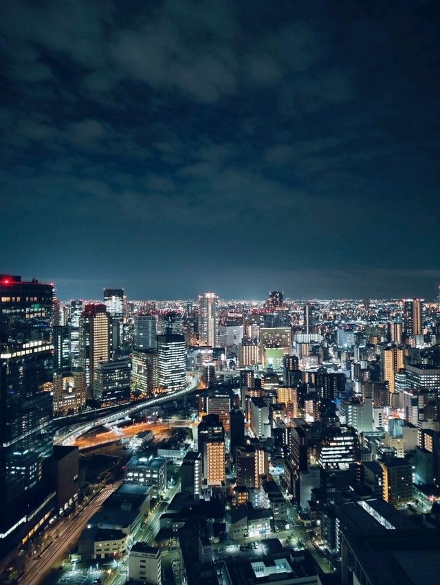 Starlit Osaka: A Night at Umeda Sky Building