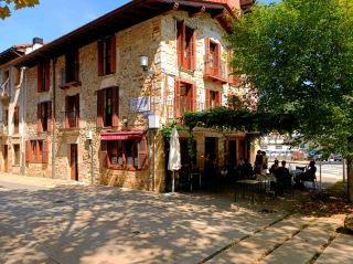 Wandering through the charming stone village