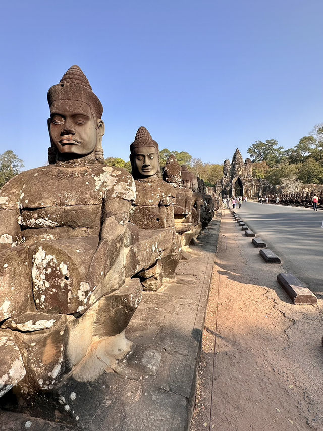 Epic Early Morning at Angkor Thom: Walking Into Ancient History 🚶♂️🛕