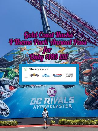Heads up, Gold Coast thrill-seekers! 🌴🎢 This guide covers the ultimate combo for theme park lovers: Warner Bros. Movie World and Wet’n’Wild. Think crazy coasters, live parades, AND water slides—all on one killer annual pass for just AUD 189 (normally $793+ each). If you’re in Queensland and love repeat visits, that pass pays for itself fast!

Must-See Spots:
– Warner Bros. Movie World Star Parade (38V6+3G, Pacific Mwy, Oxenford QLD 4210) for celeb-style photo ops and kid-friendly excitement.
1.DC Rivals Hypercoaster opens daily 10am-5pm—this ride is wild and NOT for the faint-hearted!
2.Scooby-Doo Spooky Coaster Next Generation expect laughs + light jumps, perfect for families.

– Wet’n’Wild Gold Coast (Pacific Mwy, Oxenford): slides, splash zones, and so many palm trees, open 10am-5pm during Jan 19–Apr 3.

Transport Hack: From Brisbane, your easiest move is to hop on the Beenleigh or Gold Coast line train to Helensvale Station, then grab Bus 709 or TX7 straight to the parks—simple, cheap, and no parking stress 🚉🚌.

Food Rec: Inside the parks, portions are BIG (and prices reflect it). Bring snacks + a refillable water bottle to save cash; the parks are sun-soaked so hydration is no joke. Wet’n’Wild gets busy—arrive early for lockers and best shaded spots.

Key Tip: That $189 annual pass covers Warner Bros., Wet’n’Wild, Sea World, and Paradise Country. Use it all year whenever the mood strikes, especially if you’re local! Stay tuned for part two (Surfers Paradise & Sea World).

#GoldCoastThemeParks #WarnerBrosMovieWorld #WetnWild #BrisbaneToGoldCoast #QueenslandFun