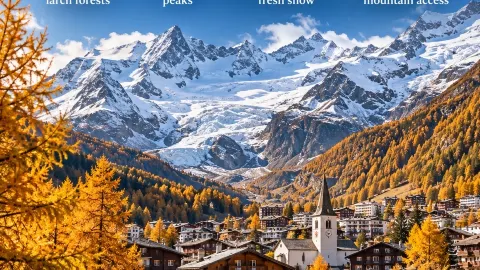 🇨🇭 Saas-Fee: Autumn Magic Where the Alps Sparkle 🍂🏔️ — traveler post in Visp
