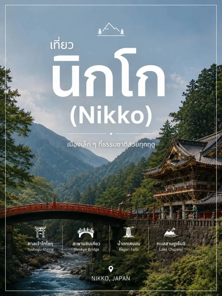 自然と歴史の息づく小さな町、日本の日光（Nikko）を旅する。