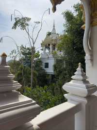 Beauty of white temple in Krabi