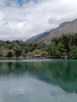 Zaros, a freshwater lake on the island of Crete.
