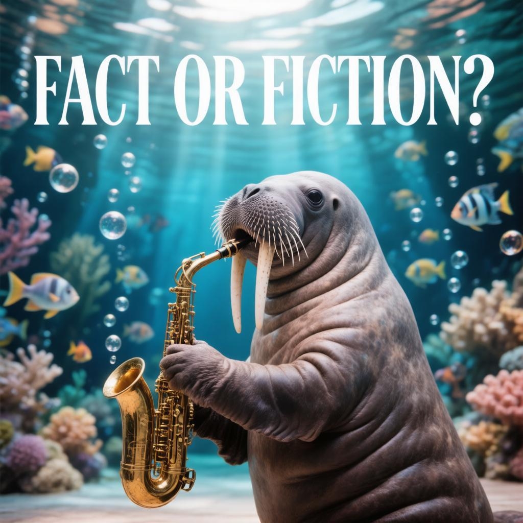 Walrus on saxophone 🎷