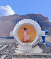 在內蒙古來到外太空的烏蘭哈達火山