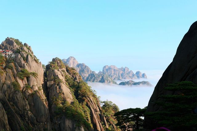 大美山河人間仙境。||黃山風景區。