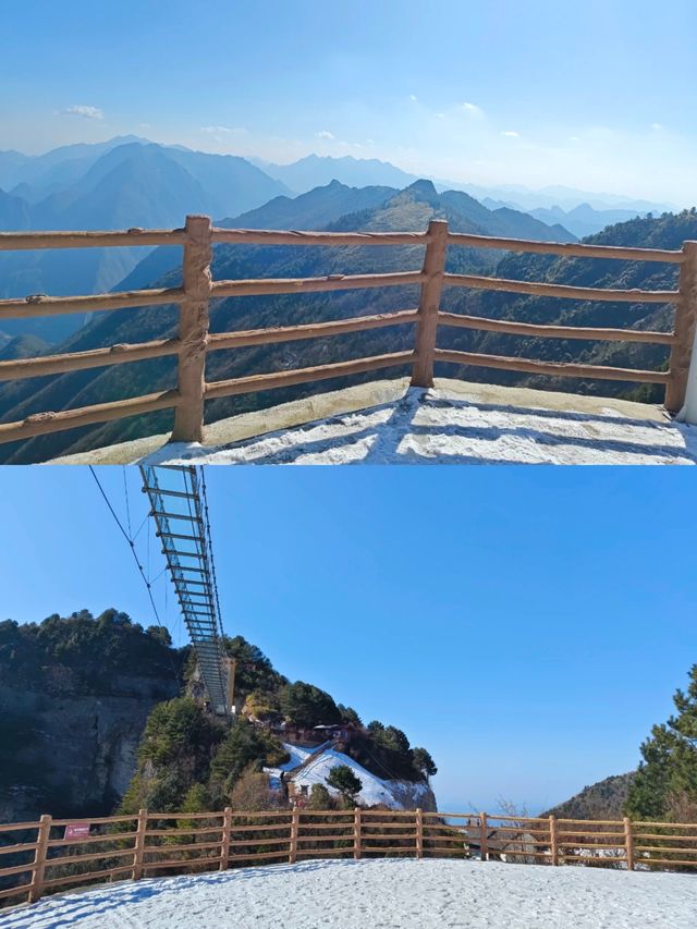 達州八台山今日雪景！！！