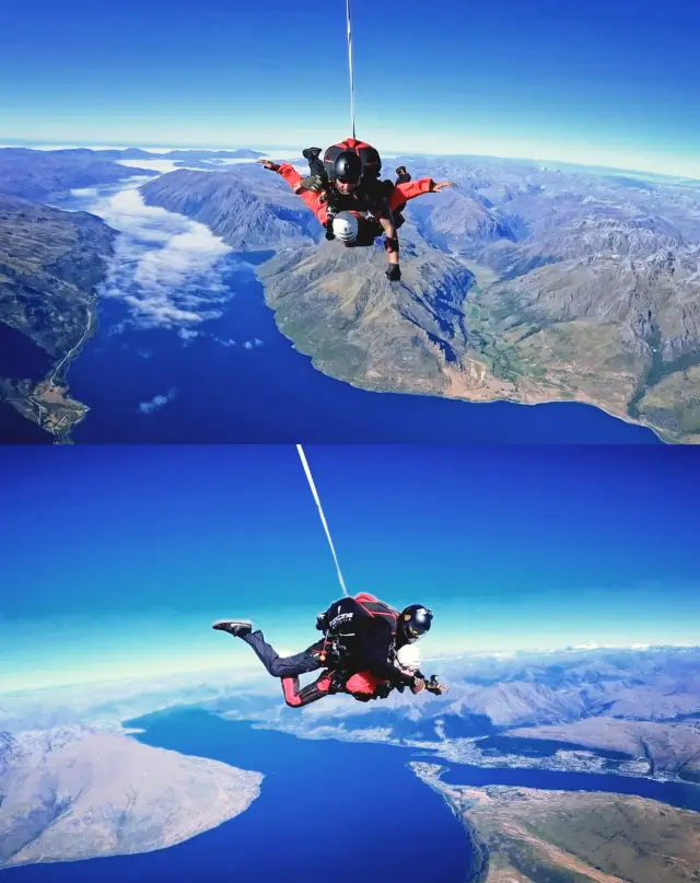 나와 함께 하늘과 바다로: 퀸스타운 스카이다이빙