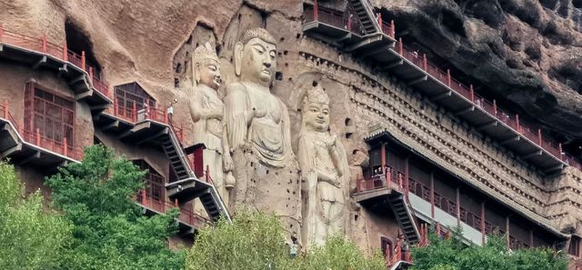 甘青寧自駕遊（30）絕壁上的「佛國」-麥積山石窟